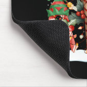 Candy Cane Crew Christmas Elf Hat Santa Holiday De マウスパッド (コーナー)