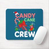 Candy Cane Crew Christmas Funny Xmas Matching Fami マウスパッド (マウス)