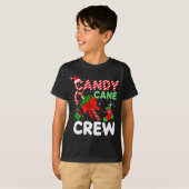 Candy Cane Crew Christmas Funny Xmas Matching Fami Tシャツ (正面フル)