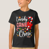 Candy Cane Crew Christmas Xmas Love Candy Boys Gir Tシャツ (正面)