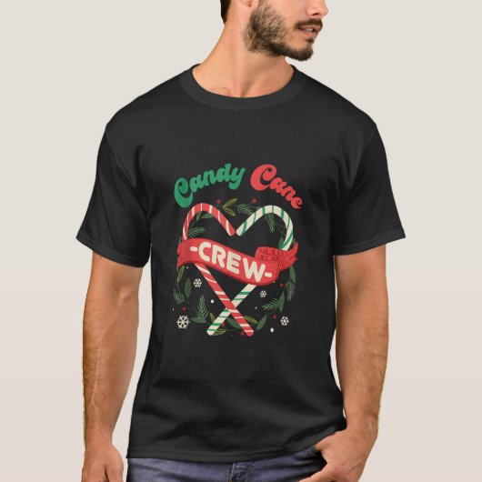 Candy Cane Crew Family Christmas Squad Matching Ca Tシャツ (正面)
