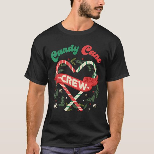 Candy Cane Crew Family Christmas Squad Matching Ca Tシャツ (正面)