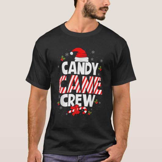 Candy Cane Crew for Family Xmas and Cousin Christm Tシャツ (正面)