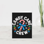 Candy Cane Crew Funny Christmas Candy Lover X-mas  カード (正面)