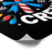 Candy Cane Crew Funny Christmas Candy Lover X-mas  ポスター (角)