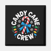 Candy Cane Crew Funny Christmas Candy Lover X-mas  マグネット (正面)