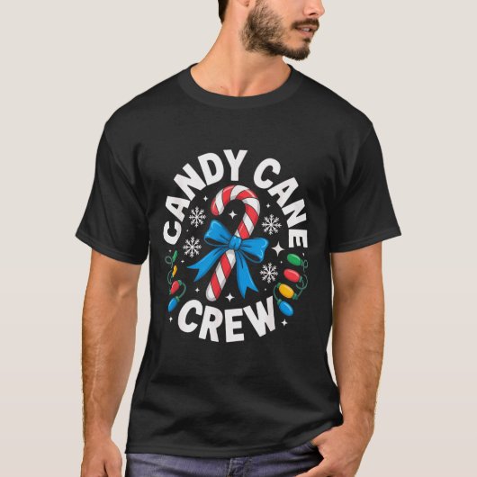 Candy Cane Crew Funny Christmas Candy Lover X-mas  Tシャツ (正面)