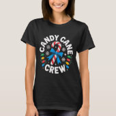 Candy Cane Crew Funny Christmas Candy Lover X-mas  Tシャツ (正面)