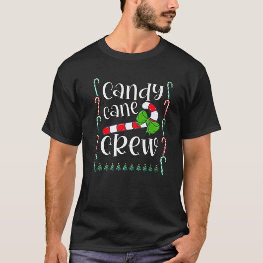 Candy Cane Crew Funny Christmas Candy Lover Xmas L Tシャツ (正面)