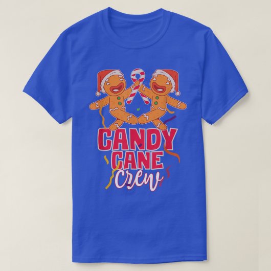 Candy Cane Crew Group Matching Christmas Party Gin Tシャツ (デザイン正面)