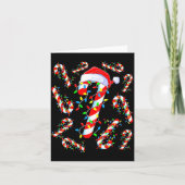 Candy Cane Crew Red And White Santa Funny Christma カード (正面)