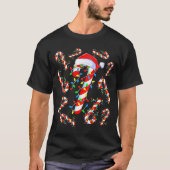 Candy Cane Crew Red And White Santa Funny Christma Tシャツ (正面)