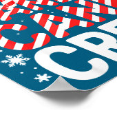 Candy Cane Crew Shirt Adult Men Women Kids Christm ポスター (角)