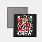 Candy Cane Crew Shirt Adult Men Women Kids Christm マグネット (正面/裏面)