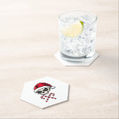 Candy Cane Crew Skull Christmas 2025 Funny Men Boy ペーパーコースター (インサイチュ)