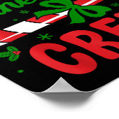 Candy Cane Crew Tester Lovers Taster Group Funny C ポスター (角)