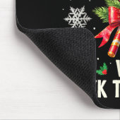 Candy Cane Crew We Stick Together Christmas Costum マウスパッド (コーナー)