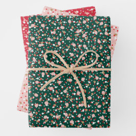 Candy Cane Crush Giftwrap ラッピングペーパーシート