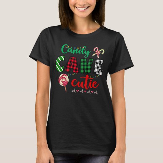 Candy Cane Cutie Christmas Stocking Stuffer  Kids Tシャツ (正面)