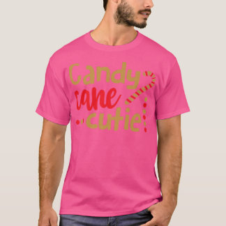 candy cane cutie Funny Christmas family clothing12 Tシャツ