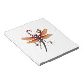Candy Cane Dragonfly ノートパッド (アングル)