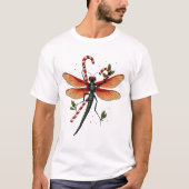 Candy Cane Dragonfly Tシャツ (正面)