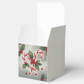 Candy Cane Duo With Holly And Berries フェイバーボックス (オープン)