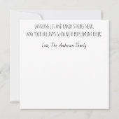 Candy Cane Fairy Holiday Card (裏面)