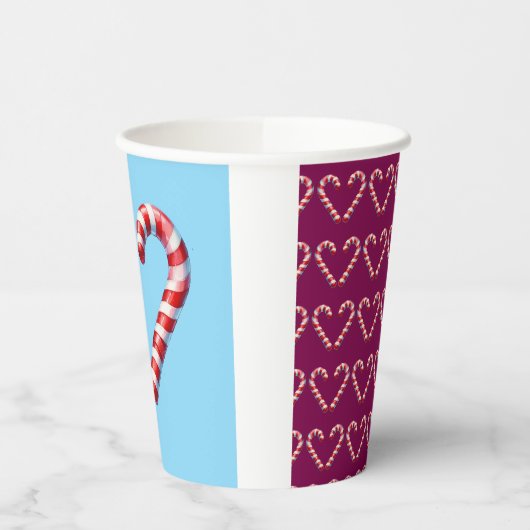 candy cane hart  紙コップ (左)