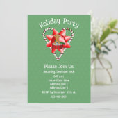 Candy Cane Heart Christmas Holiday  招待状 (スタンド正面)