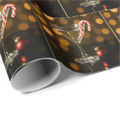 Candy Cane in a Christmas Martini ラッピングペーパー (ロールコーナー)