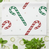 Candy Cane Kitchen Towel キッチンタオル (折り畳み)