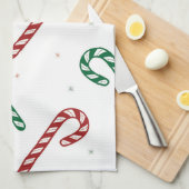 Candy Cane Kitchen Towel キッチンタオル (四つ折り)