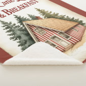 Candy Cane Lane Bed & Breakfast Sherpa Blanket  シェルパブランケット (3/4)