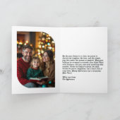 Candy Cane Merry and Bright Retro Christmas Photo シーズンカード (内部)