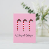 Candy Cane Merry & Bright シーズンポストカード (スタンド正面)