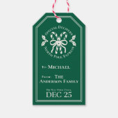 Candy Cane North Pole Express Special Delivery ギフトタグ (正面)