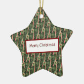 Candy Cane Photo Ornament  セラミックオーナメント (左)