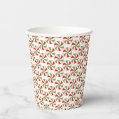Candy Cane Print Christmas Party Paper Cups 紙コップ (正面)