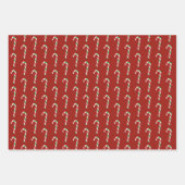 Candy Cane, Snowman & Gingerbread ラッピングペーパーシート (正面)