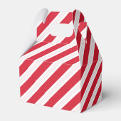Candy Cane Stripe Gabled Christmas Party Favor Box フェイバーボックス (裏面サイド)