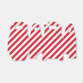 Candy Cane Stripe Gabled Christmas Party Favor Box フェイバーボックス (折り畳みなし)