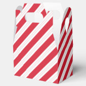 Candy Cane Stripe Gabled Christmas Party Favor Box フェイバーボックス (オープン)