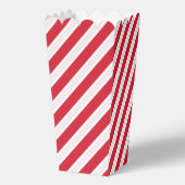 Candy Cane Striped Christmas Popcorn Box フェイバーボックス (正面)