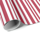 Candy Cane Stripes Christmas ラッピングペーパー (ロールコーナー)