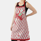 Candy Cane Stripes Christmas Apron エプロン (インサイチュ)