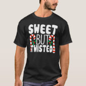 Candy Cane Sweet But Twisted  Christmas Pajama Tシャツ (正面)