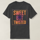 Candy Cane Sweet But Twisted Funny Sarcasm Pun  Tシャツ (デザイン正面)