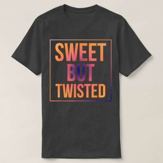 Candy Cane Sweet But Twisted Funny Sarcasm Pun  Tシャツ (デザイン正面)