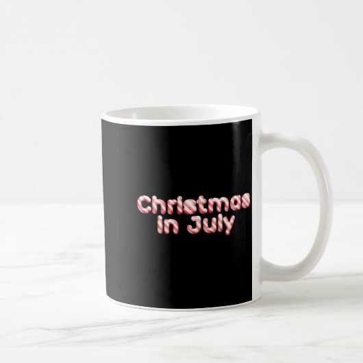 Candy Cane Tygraphy Christmas In July T Shirt コーヒーマグカップ (右)